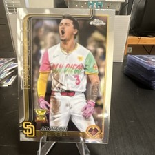Topps 2025 Chrome Jackson Merrill San Diego Padres Rookie Card #61