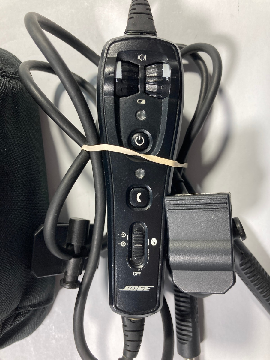 Bose A20 Aviation Headset Dual GA Plug with Bluetooth + Soft Case