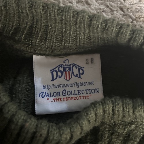 DSCP Valor Collection Wollpullover Langarm Commando Herren Gr. 38 grün - Bild 2 von 8