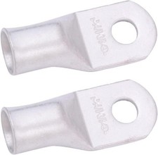 2pcs 4/0 AWG 3/8 Stud Tinned Copper Wire Lugs Battery Cable Ends 0000 Gauge