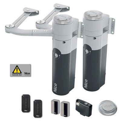 NICE WALKY2024KCE BD Kit Set Für Schiebetore Mit Zwei Flügeln Bis Zu 1,8 M