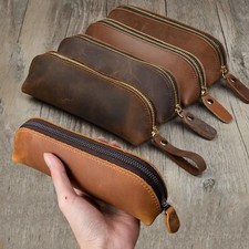 **Vintage Leder Federmäppchen   Stifteetui m...