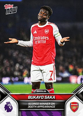 Topps NOW Premier League - 2025/2026 - Card 151 - Bukayo Saka - Arsenal