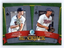 2022 Bowman Draft #BJ-6 Connor Prielipp / Brooks Lee Blackjack