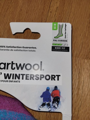 Smartwool Kids Wintersport Full Cushion OTC Socks Color Capri Size M - Picture 3 of 7