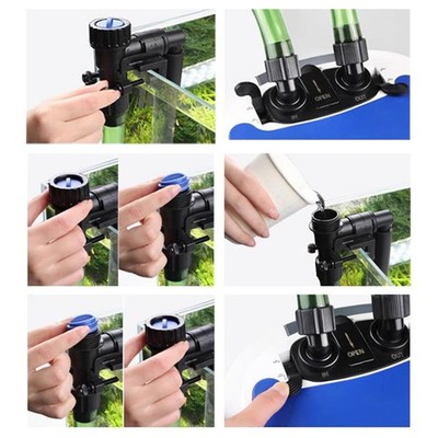 Aquarium Filter Schlauch Kit Einstellbar Wasser Zufluss Abfluss Rohr Ersatz Einfach