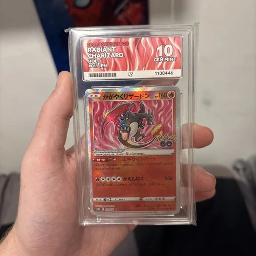 Radiant Charizard 011/071 - Pokemon GO s10b - Japanese - Graded - ACE 10