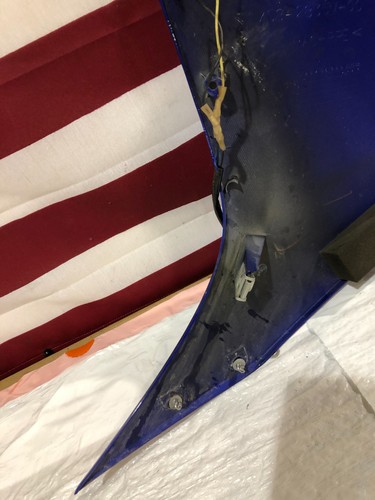 2007 2008 YAMAHA YZF R1 UPPER RIGHT MID SIDE FAIRING COWL ABS PLASTIC - Picture 5 of 12