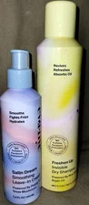 Eva Nyc Freshen Up Dry Shampoo, 5.3 oz & Satin Dream Leave-in Cream, 5.4 oz ~NEW