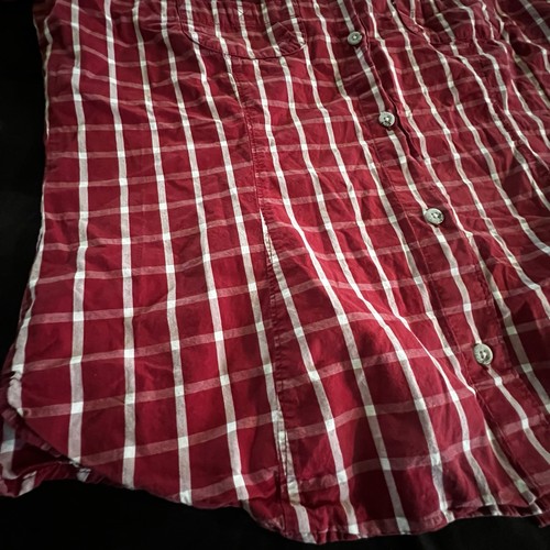 Columbia Boy’s Short Sleeve Plaid Fishing Shirt Razorbacks Arkansas Red XL PFG - Picture 15 of 15