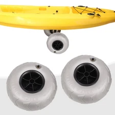 Fit Kayak Dolly Canoe Beach Cart 2 Pcs Inflatable Wheels Replacement Sand Tire