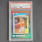 2024 Panini Donruss Rated Rookie Bo Nix #369 Optic Preview Red & Green PSA 10 B…