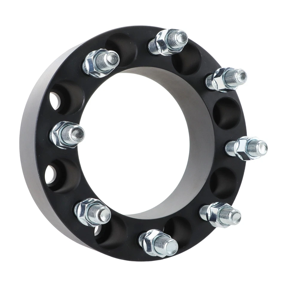 Pair 2" Wheel Adapters 8×6.5" 130mm M14×1.5 For Chevrolet GMC Savana Hummer H2 - Image 3 of 4