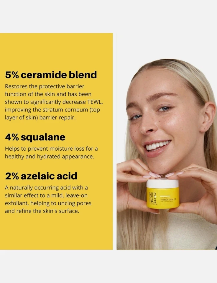 NIP+FAB Barrier - Ceramide Overnight Cream 12% - 50ml - Image 4 of 4