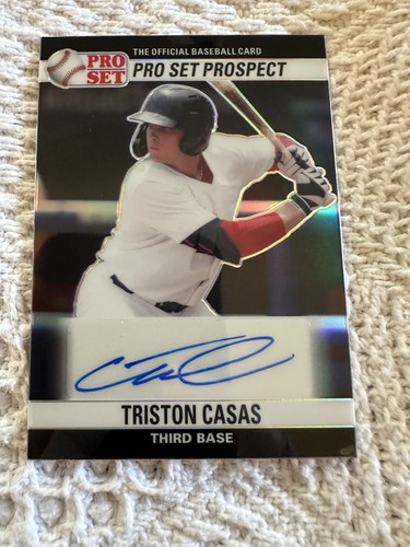 TRISTON CASAS 2021 Leaf Pro Set Black Rainbow AUTOGRAPH #13/15 Boston Red Sox