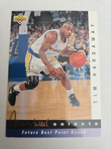 1992-93 Upper Deck Jerry West Selects INSERT Tim Hardaway HOF GS Warriors #JW15