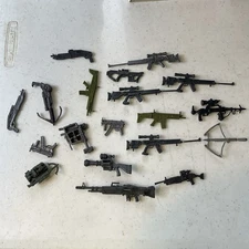 Miniature Toy Guns Lot of 18 Plastic Toy Guns from 2” - 4” Misc Gun Types VGC