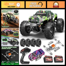 1:18 Scale 4WD Off-Road RC Car - High Speed 40 KPH, Waterproof, 2 Batteries