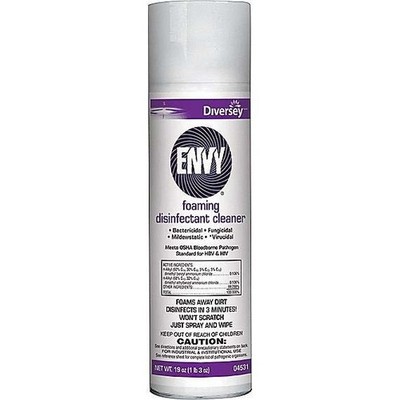 Diversey Envy Foaming Disinfectant Cleaner 19oz 12 Cans EPA 70627-35 04531