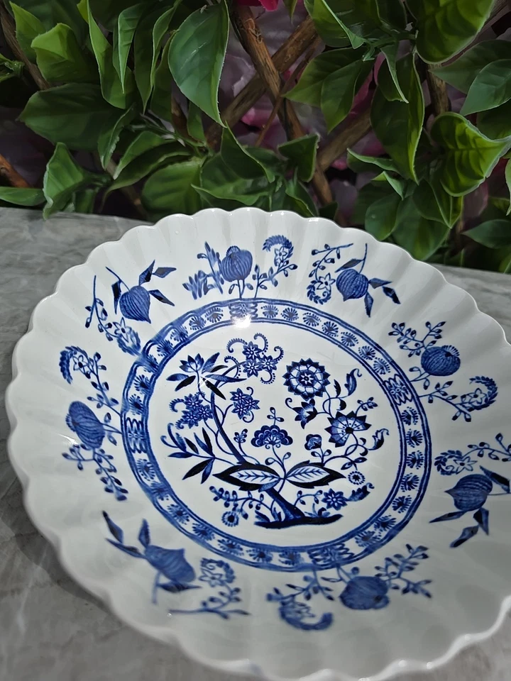 Vintage J & G Meakin Classic Blue Nordic Blue White Cereal Dessert Bowl 6½xH2¾" - Image 3 of 4