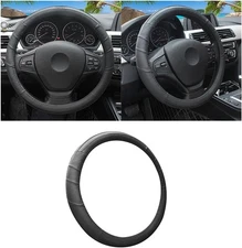 Universal Car Steering Wheel Cover Accessories PU Leather Auto Non-slip 15"/38cm