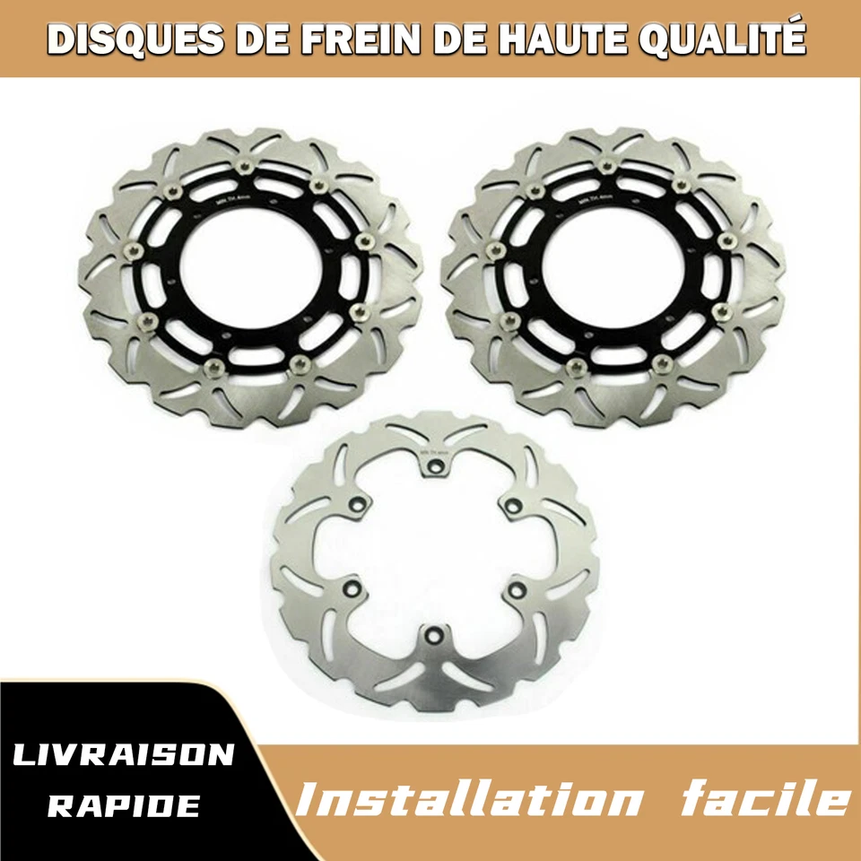 Disques de frein Avant & Arrière pour YAMAHA MT-01 MT01 1670 2005-2009 06 07 08 - Photo 1/4