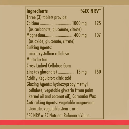 Solgar Calcium Magnesium Zinc 250 Tablets - Bild 2 von 7