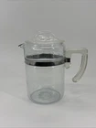 Vintage Pyrex 6 Cup Stove Top Glass Coffee - Pot + Lid Only
