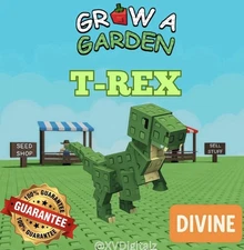 Roblox Grow A Garden - T-Rex - (Divine) 1 piece Fast Delivery