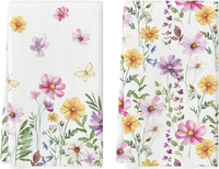 Artoid Mode Blumen Schmetterling FrüHling KüChentüCher GeschirrtüCher, 42X65 Cm