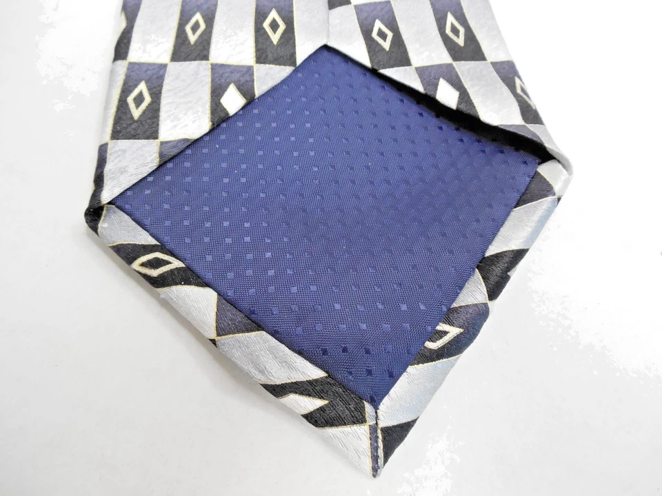 Corbata de Colección Pierre Cardin Para Hombre 100% Seda 60" x 4" Roja Sil Negra Lote de 2 Foto 4 de 4