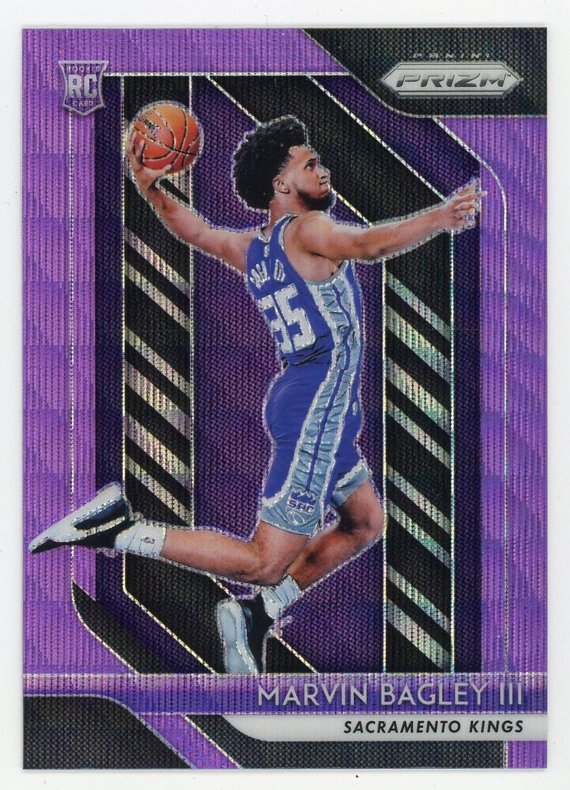 Marvin Bagley III 2018-19 Panini Prizm Rookie RC Purple Wave #181 COLOR MATCH