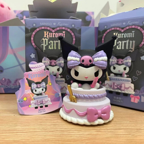 Figura Miniso Sanrio Kuromi – Serie Feste Di Compleanno – Scatola Cieca Confermata – Regalo