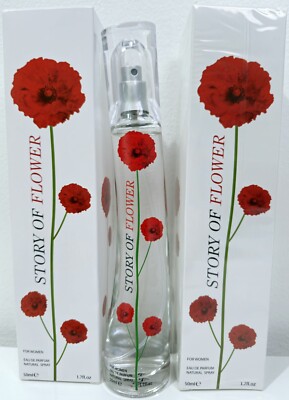 2x 50ml Story of Flower Ladies Perfume Eau de Parfume Women