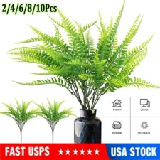 Artificial Fake Boston Fern Plants Bushes Artificial Ferns Indoor Outdoor Decors