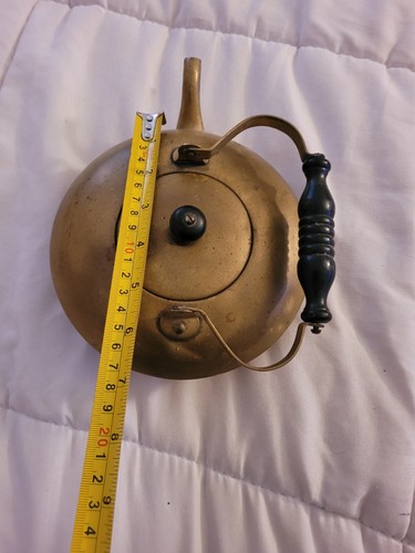Vintage Antique English Brass Tea Kettle Pre-owned Unbranded With Trade Mark - Picture 7 of 12
