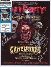 Vintage Freakling Bros. Autograph Oct.2004 The Embalmber Jeffery Burns Rare