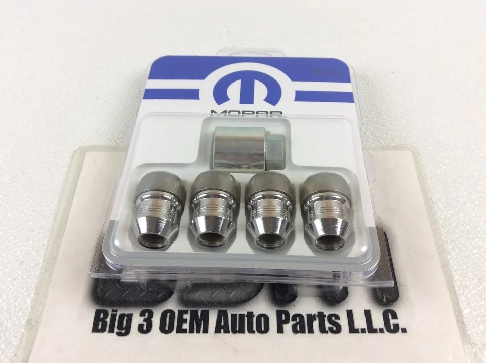 2005 - 2023 道奇挑战者充电器 克莱斯勒 300 轮锁凸耳螺母套件 钥匙 原始设备制造商 — 第 2/4 张图片