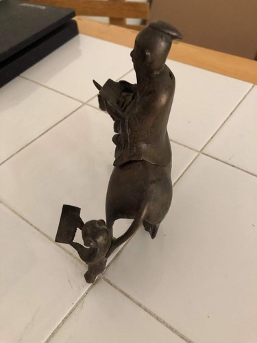 Antique 19th Century Chinese Bronze Bull Buffalo Elder Incense FREE SHIPPING!! - Picture 9 of 11