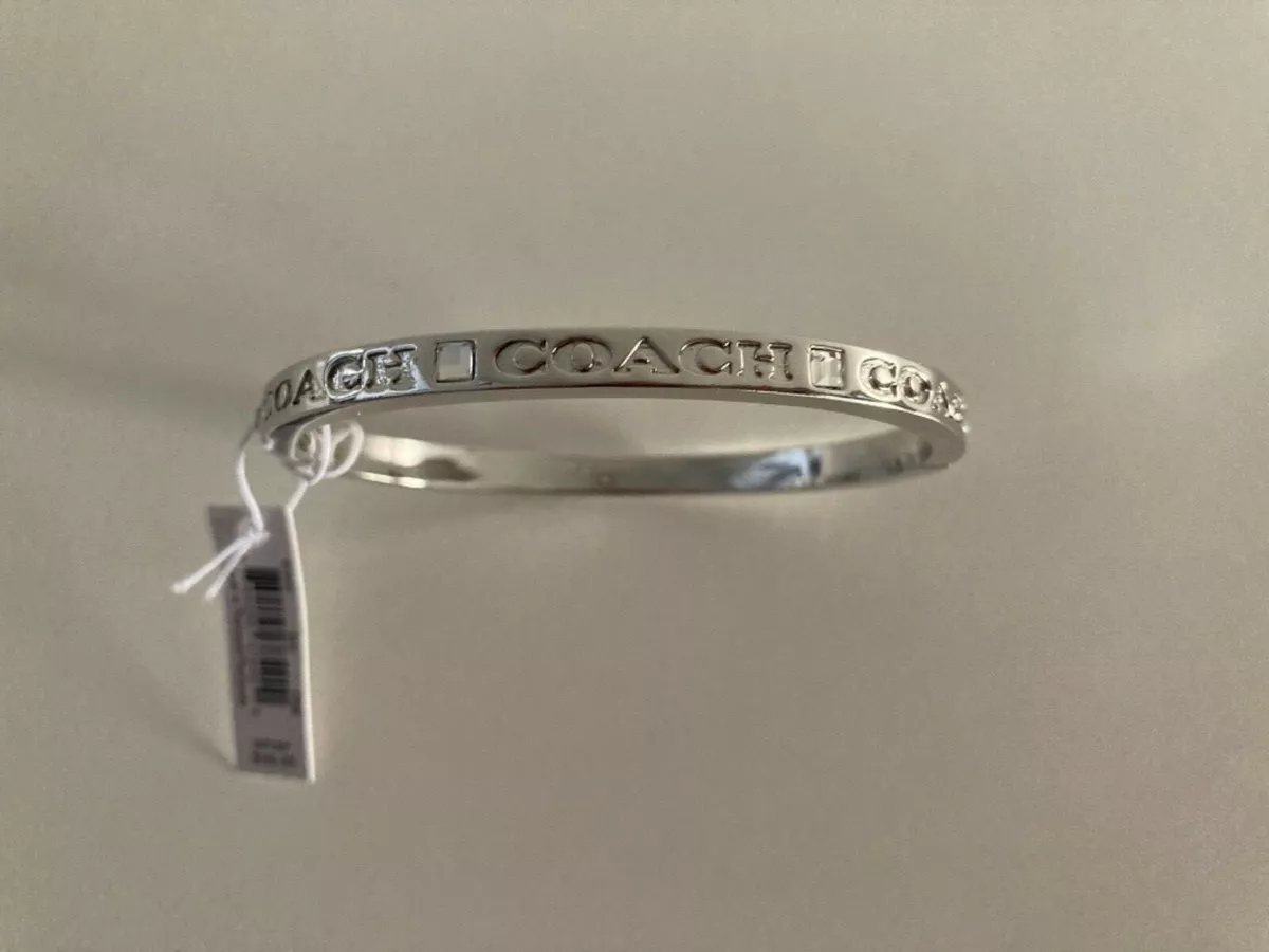 Coach bracelet silver sale