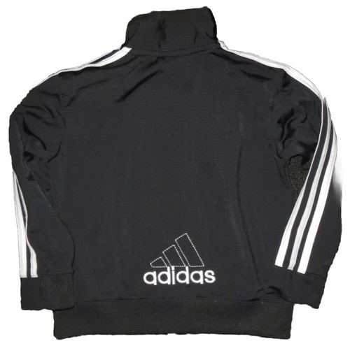 ADIDAS JACKET SZ BOYS 5 TRI STRIPE KIDS CONTRAST ZIPPERS & STITCHED LOGO - Picture 2 of 5
