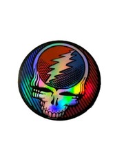 Rare Grateful Dead 3 Holographic Vinyl Skull Sticker