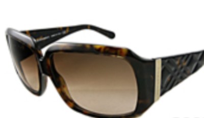 Burberry Black Sunglasses with Brown Pattern Burberry Black Check Sunglasses Burberry main image 4