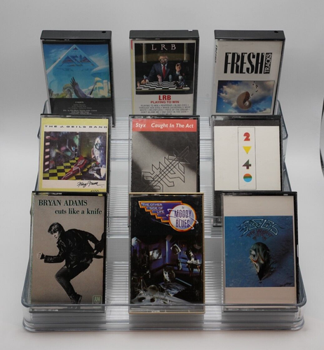 LOT OF 15 POP ROCK CASSETTES: Eagles, Asia, Moody Blues, Chicago, Styx, Etc