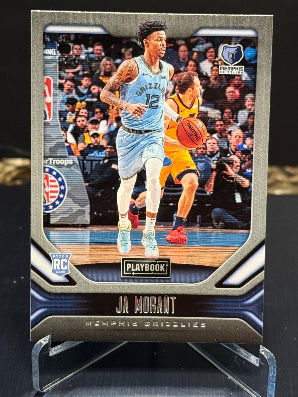 2019-20 Panini Chronicles Playbook Ja Morant Rookie RC #168 Memphis Grizzlies