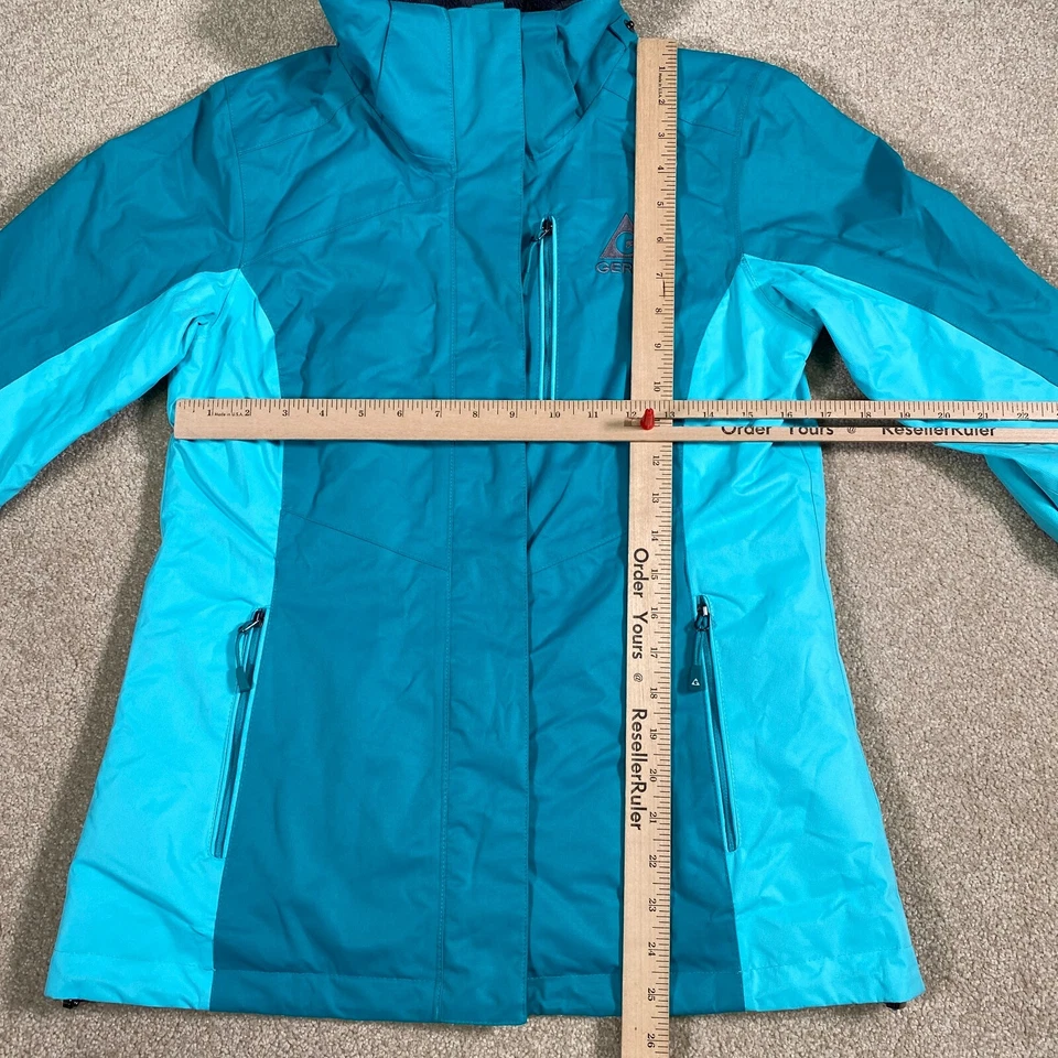 Gerry Jacket Women XS Blue Heavy Warm Coat Hike Outdoor Zip Up Winter Basic Ski - Image 4 of 4