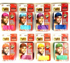 PREMIUM SILKY SATIN Durag LONG Straps Headwear Waves Cap -Coconut Oil Infused