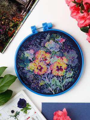 Abris Art Cross-stitch kit Watercolor viola AHM-041