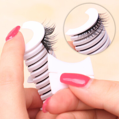 Reusable Self-Sticker Eyelash Glue Strip Glue-Free Lash Lash Adhesive Tape 10PCS