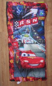 Cars Lightning McQueen Camping Sleeping Bag - Size: 28 inch x 56" inches